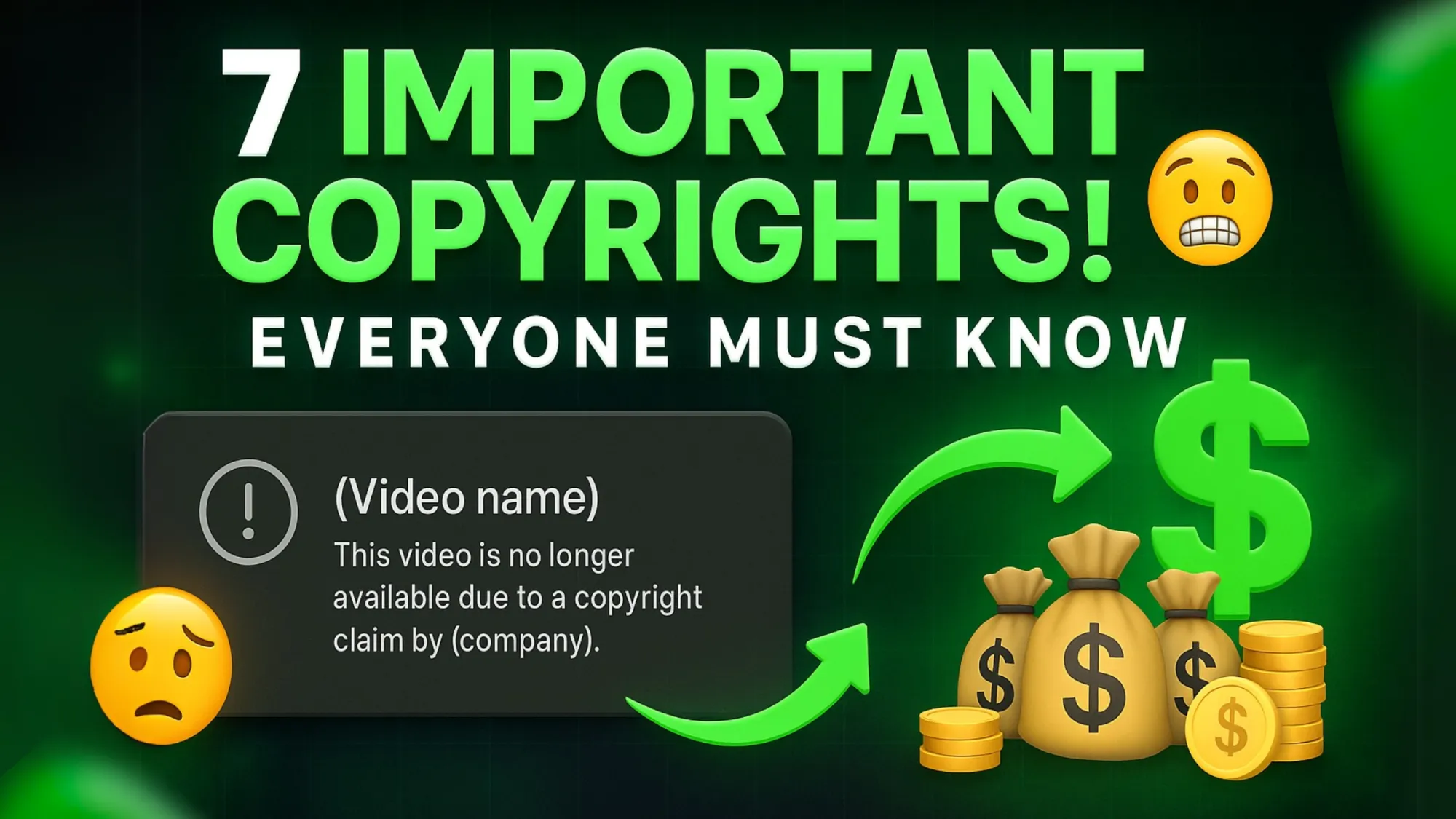 YouTube Copyright Strike or Claims Solutions